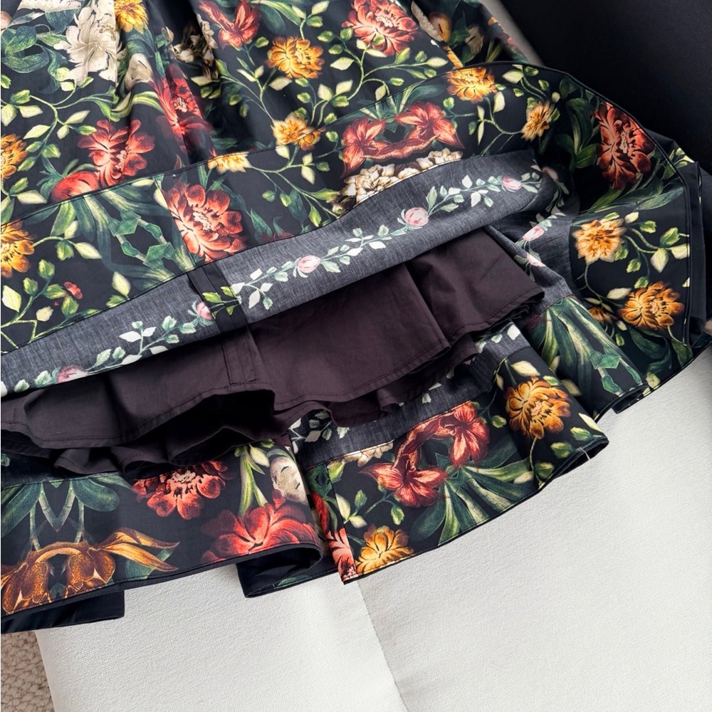 Agua by Agua Bendita Black Floral Midi Dress - Picture 7 of 9